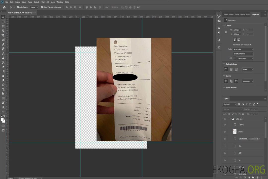 Chèque de paiement Apple Store template
